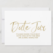 Invitation Signe Mariage Jar | Main Or Stylish Lettrée (Devant)