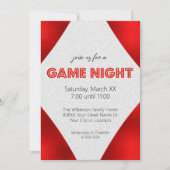 Invitation SIGNE Rouge Jeu de nuit (Devant)