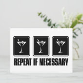 Invitation Signes de boissons de Martini - répétition s'il y (Debout devant)