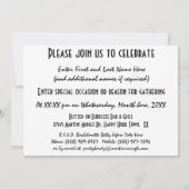 Invitation Signes de boissons de Martini - répétition s'il y (Dos)