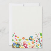 Invitation Signes de l'invitation de Pâques (Dos)