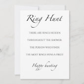 Invitation Signes Tabletop de Fête des mariées de chasse à l' (Devant)