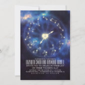 Invitation Signes zodiaques | Mariage de nuit étoilé (Devant)