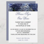 Invitation Signez Notre Hydrangea Signe de Vin (Devant / Derrière)