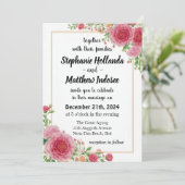 Invitation Signification de la carnation - Symboles de l'amou (Debout devant)