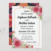 Invitation Signification de la carnation - Symboles de l'amou (Devant / Derrière)