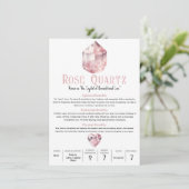 Invitation Signification métaphysique du cristal rose quartz (Debout devant)