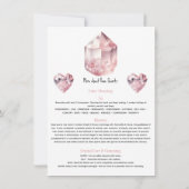 Invitation Signification métaphysique du cristal rose quartz (Dos)