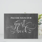 Invitation S'il vous plaît signer notre Mariage de table de l (Debout devant)