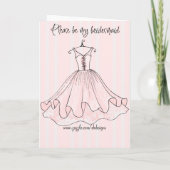 Invitation s'il vous plaît, soyez ma servante (Dos)