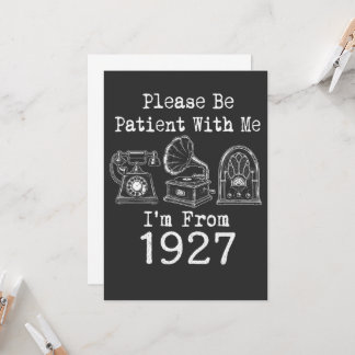 Invitation S'il Vous Plaît Soyez Patient Je Suis De 1927 Anni