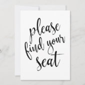 Invitation S'Il Vous Plaît Trouver Votre Siège À Un Prix Abor (Devant)