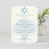 Invitation Silhouette Bat mitzvah d'arbre (Debout devant)