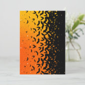 Invitation Silhouette Bats Vampire Dracula Halloween Motif (Debout devant)