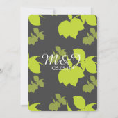 Invitation Silhouette Citron Citron Moderne Mariage Brunch (Dos)