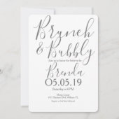 Invitation Silhouette Citron Citron Vert Mariage Moderne Brun (Devant)