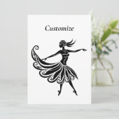Invitation Silhouette Danseuse Africaine Art Thunder_Thunder_ (Debout devant)