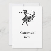 Invitation Silhouette Danseuse Africaine Art Thunder_Thunder_ (Dos)
