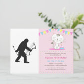 Invitation silhouette d'Archer Bigfoot (Debout devant)