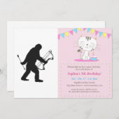 Invitation silhouette d'Archer Bigfoot (Devant / Derrière)