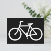 Invitation silhouette de bicyclette (Debout devant)