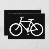 Invitation silhouette de bicyclette (Devant / Derrière)