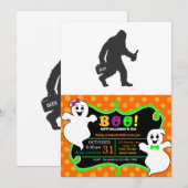 Invitation silhouette de bière Bigfoot (Devant / Derrière)