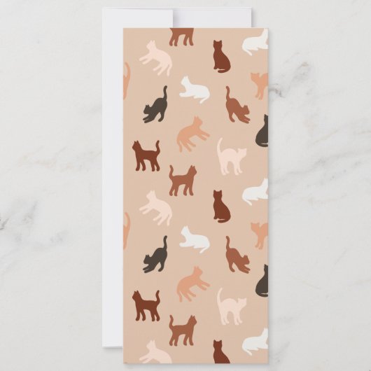 Invitation Silhouette de chat (Devant)