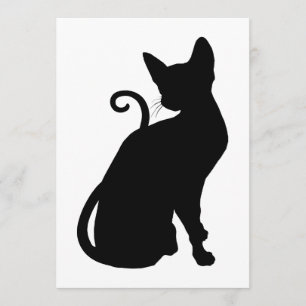 Invitation Silhouette de chat