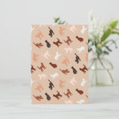 Invitation Silhouette de chat (Debout devant)