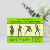 Invitation Silhouette de costume Vert-Invitation pour soirée  (Debout devant)
