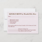 Invitation Silhouette de couple nuptiale coeur dans Sand RSVP (Devant)