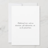 Invitation Silhouette de couples (Dos)