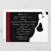 Invitation Silhouette de couples (Devant / Derrière)