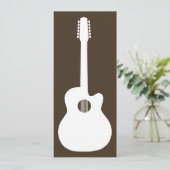 Invitation silhouette de guitare acoustique (Debout devant)