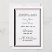 Invitation Silhouette de la skyline de NYC #2 DIY Engagement (Dos)