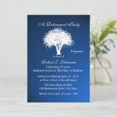 Invitation Silhouette de l'arbre de retraite (Debout devant)