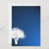 Invitation Silhouette de l'arbre de retraite (Dos)