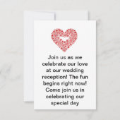 Invitation Silhouette de mariage élégante avec cadre doré orn (Dos)