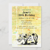 Invitation Silhouette de Rhino Tree (Devant)