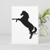 Invitation Silhouette de Stallion (Debout devant)