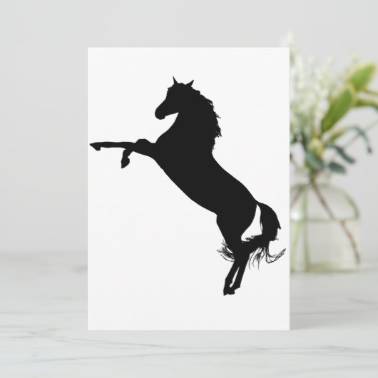 Invitation Silhouette de Stallion (Debout devant)