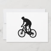 Invitation Silhouette de vélo de montagne (Dos)