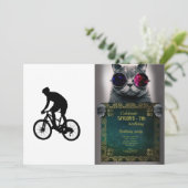 Invitation Silhouette de VTT (Debout devant)