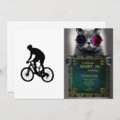 Invitation Silhouette de VTT (Devant / Derrière)