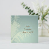 Invitation Silhouette des palmiers (Debout devant)