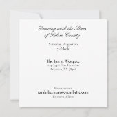 Invitation Silhouette d'homme de danse entièrement (Dos)