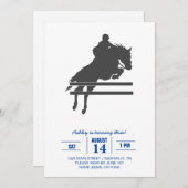 Invitation Silhouette du cheval de croisement - Choisir la co (Devant / Derrière)