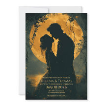 Silhouette d'un couple romantique