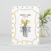 Invitation Silhouette d'une femme jouant au golf (Debout devant)